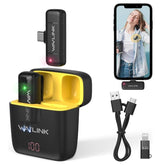 WAVLINK WS-WAJ606C1 Lavalier Noise Reduction Wireless Microphone with 8 Pin RX Receiver, WS-WAJ606C1